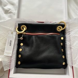 HAMMITT TONY MEDIUM Black/Brushed Gold Red Zip